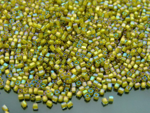 10g 246 Inside Color Luster Black Diamond/Opaque Yellow Toho Cube Seed Beads 1.5mm Michael's UK Jewellery