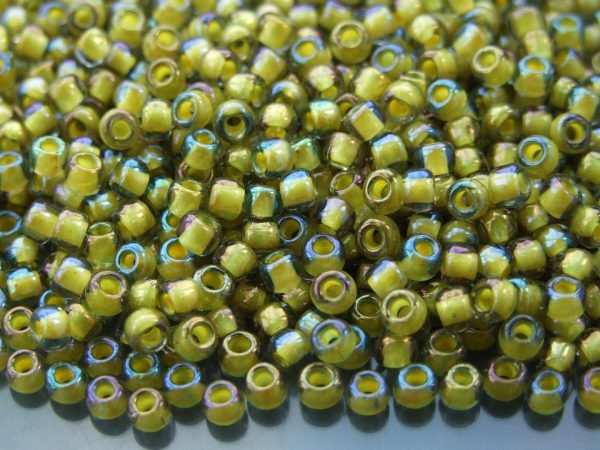 10g 246 Inside Color Luster Black Diamond/Opaque Yellow Toho Seed Beads 6/0 4mm Michael's UK Jewellery