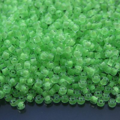 TOHO Seed Beads 2503 Reflection Neon Green 8/0 beads mouse