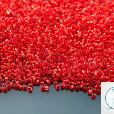 10g 25C Silver Lined Ruby Toho Seed Beads 15/0 1.5mm Michael's UK Jewellery
