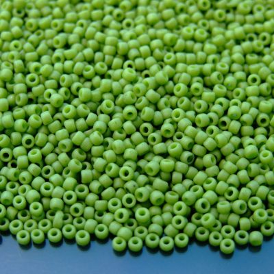 Toho Seed Beads 2602F Semi Glazed Honeydew 11/0 beads mouse