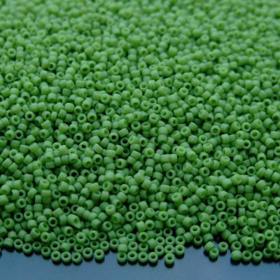 10g 2602F Semi Glazed Honeydew Toho Seed Beads 15/0 1.5mm Michael's UK Jewellery