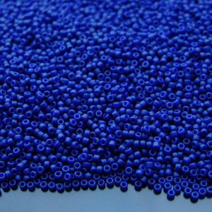 10g 2607F Semi Glazed Navy Blue Toho Seed Beads 15/0 1.5mm Michael's UK Jewellery