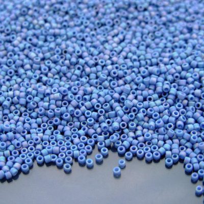 10g 2636F Semi Glazed Rainbow Soft Blue Toho Seed Beads 15/0 1.5mm Michael's UK Jewellery