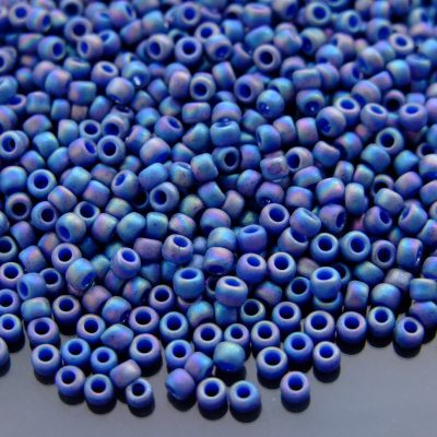 TOHO Seed Beads 2636F Semi Glazed Rainbow Soft Blue 8/0 beads mouse