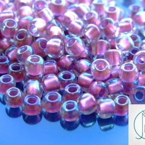 10g 267 Inside Color Crystal/Rose Gold Lined Toho Seed Beads 3/0 5.5mm Michael's UK Jewellery