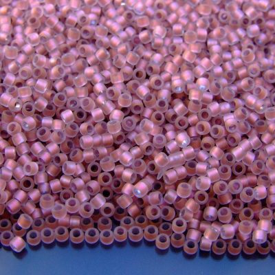 TOHO TAKUMI Beads 267F Inside Color Frosted Crystal Rose Gold beads mouse