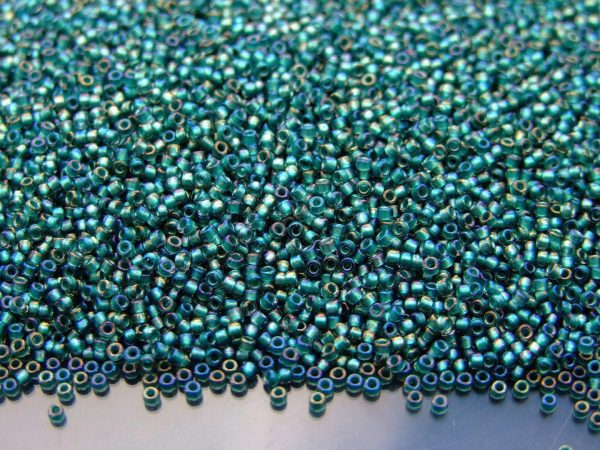 10g 270 Inside Color Crystal/Metallic Teal Toho Seed Beads 15/0 1.5mm Michael's UK Jewellery