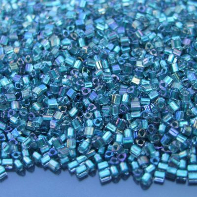 10g 270 Inside Color Crystal/Metallic Teal Toho Triangle Seed Beads 11/0 2mm Michael's UK Jewellery