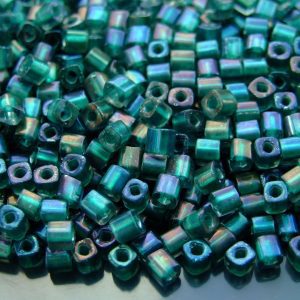 10g 270F Inside Color Frosted Crystal Prairie Green Lined Toho Cube Seed Beads 4mm Michael's UK Jewellery