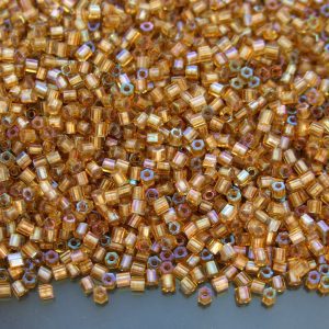10g 278 Gold Lined Topaz Toho Hexagon Seed Beads 11/0 2mm Michael's UK Jewellery