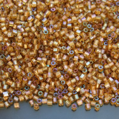 10g 278 Gold Lined Topaz Toho Hexagon Seed Beads 11/0 2mm Michael's UK Jewellery