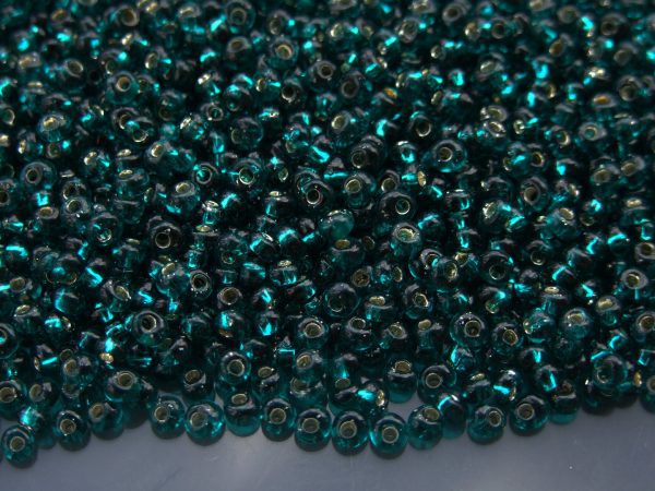 10g 27BD Silver Lined Teal Toho 3mm Magatama Seed Beads Michael's UK Jewellery