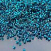 10g 27BD Silver Lined Teal Toho Cube Seed Beads 1.5mm Michael's UK Jewellery
