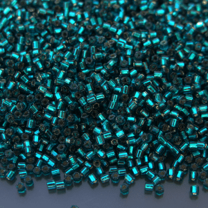 10g 27BD Silver Lined Teal Toho Hexagon Seed Beads 11/0 2mm Michael's UK Jewellery