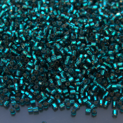 10g 27BD Silver Lined Teal Toho Hexagon Seed Beads 11/0 2mm Michael's UK Jewellery