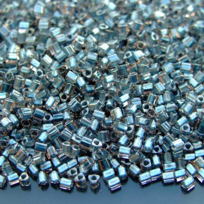 10g 288 Inside Color Blue Lined/Crystal Toho Triangle Seed Beads 11/0 2mm Michael's UK Jewellery
