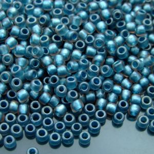 10g 288F Frosted South Pacific Blue Lined Crystal Toho Seed Beads 6/0 4mm Michael's UK Jewellery