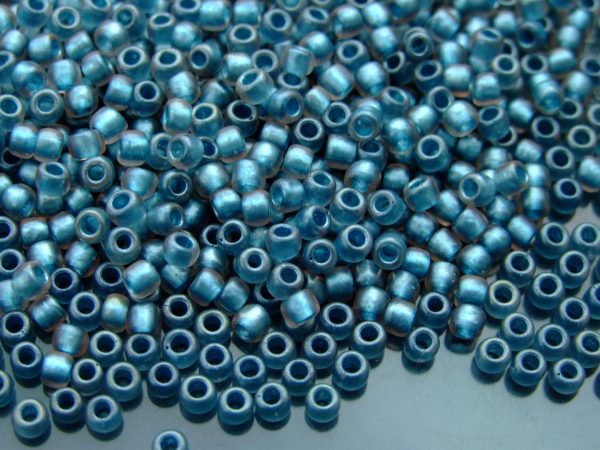 10g 288F Frosted South Pacific Blue Lined Crystal Toho Seed Beads 6/0 4mm Michael's UK Jewellery