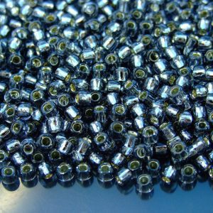 10g 29 Silver Lined Black Diamond Toho Seed Beads Size 6/0 4mm Michael's UK Jewellery
