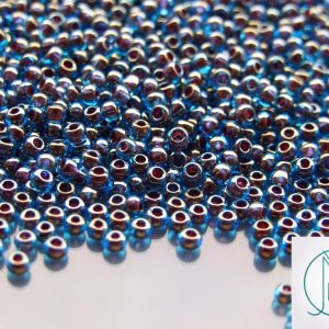 TOHO Seed Beads 294 Inside Color Blue Raspberry 8/0 beads mouse