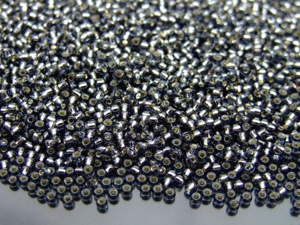 20g TOHO Beads 29B Silver Lined Gray 11/0 beads mouse