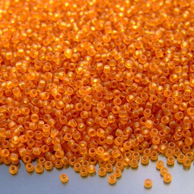 10g 2CF Transparent Frosted Dark Topaz Toho Seed Beads 15/0 1.5mm Michael's UK Jewellery