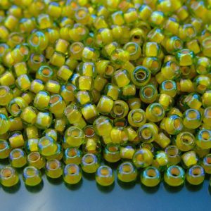 10g 302 Inside Color Jonquil/Apricot Lined Toho Seed Beads Size 6/0 4mm Michael's UK Jewellery
