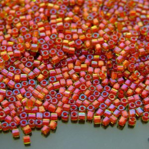 10g 303 Inside Color Jonquil/Hyacinth Lined Toho Cube Seed Beads 1.5mm Michael's UK Jewellery