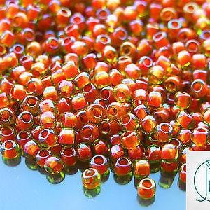 10g 303 Inside Color Jonquil/Hyacinth Lined Toho Seed Beads 6/0 4mm Michael's UK Jewellery