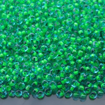 10g 307 Inside Color Aqua/Yellow Lined Toho 3mm Magatama Seed Beads Michael's UK Jewellery