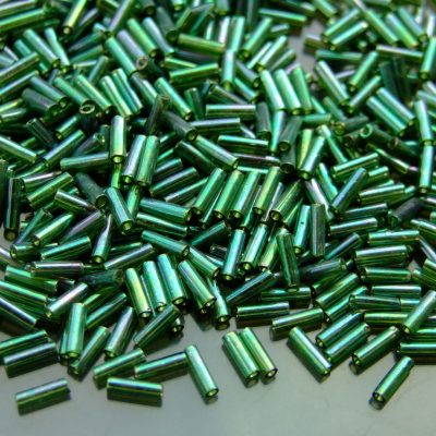 10g 322 Gold Luster Emerald Toho Bugle Seed Beads 6mm Michael's UK Jewellery