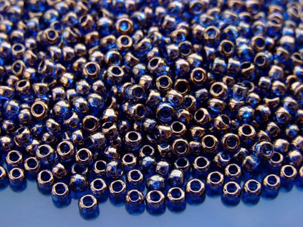 10g 325 Gold Lustered Light Tanzanite Toho Seed Beads 6/0 4mm Michael's UK Jewellery