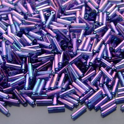 10g 327 Gold Lustered Mystic Purple Toho Bugle Seed Beads 6mm Michael's UK Jewellery