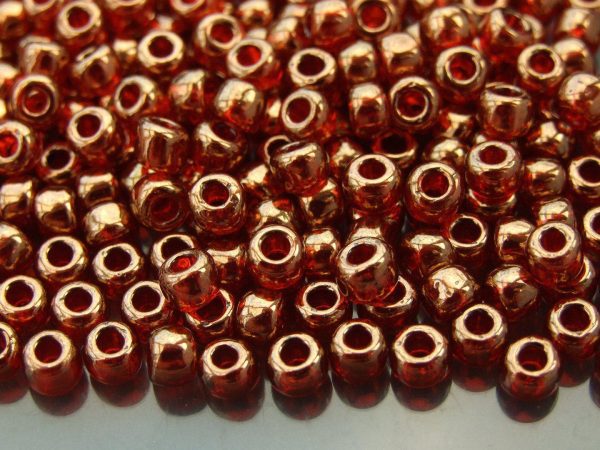 TOHO Seed Beads 329 Gold Luster African Sunset 3/0 beads mouse