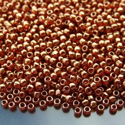 TOHO Seed Beads 329 Gold Luster African Sunset 8/0 beads mouse