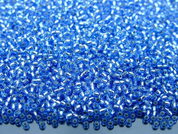 20g TOHO Beads 33 Silver Lined Light Sapphire 11/0 beads mouse