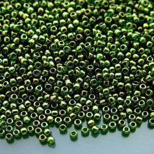 TOHO Seed Beads 333 Gold Lustered Fern 11/0 beads mouse
