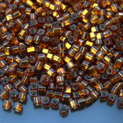10g 34 Silver Lined Smoky Topaz Toho Cube Seed Beads 3mm Michael's UK Jewellery