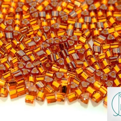 10g 34 Silver Lined Smoky Topaz Toho Triangle Seed Beads 8/0 3mm Michael's UK Jewellery