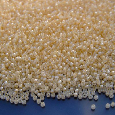 10g 352 Inside Color Crystal/Light Jonquil Lined Toho Seed Beads 15/0 1.5mm Michael's UK Jewellery