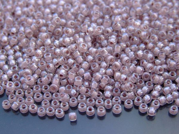 10g 353 Inside Color Crystal/Lavender Lined Toho Seed Beads 8/0 3mm Michael's UK Jewellery