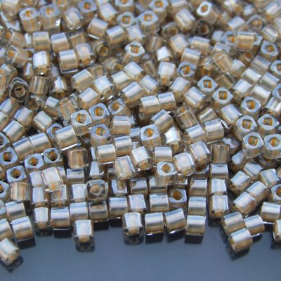 10g 369 Inside Color Black Diamond/Orange Cream Lined Toho Cube Seed Beads 3mm Michael's UK Jewellery