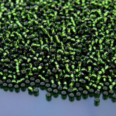 20g TOHO Beads 37 Silver Lined Olivine 11/0 beads mouse