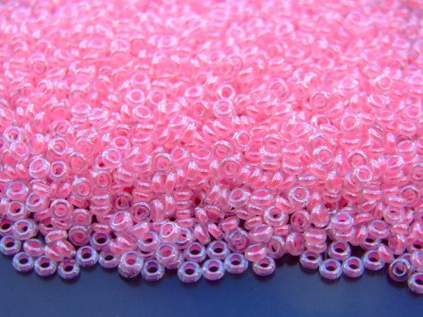 10g 379 Inside Color Crystal/Cotton Candy Toho Demi Round Seed Beads 8/0 3mm Michael's UK Jewellery