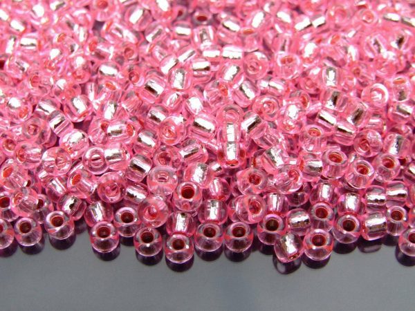 10g 38 Silver Lined Pink Toho Seed Beads Size 6/0 4mm Michael's UK Jewellery