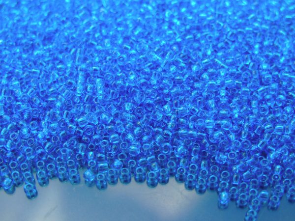 20g TOHO Beads 3B Transparent Dark Aquamarine 11/0 beads mouse