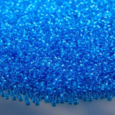 10g 3B Transparent Dark Aquamarine Toho Seed Beads 15/0 1.5mm Michael's UK Jewellery