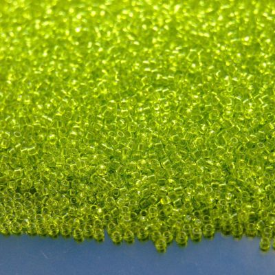 10g 4 Transparent Lime Green Toho Seed Beads 15/0 1.5mm Michael's UK Jewellery