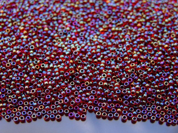 10g 400 Inside Color Rainbow Ruby/Jet Lined Toho Seed Beads 15/0 1.5mm Michael's UK Jewellery